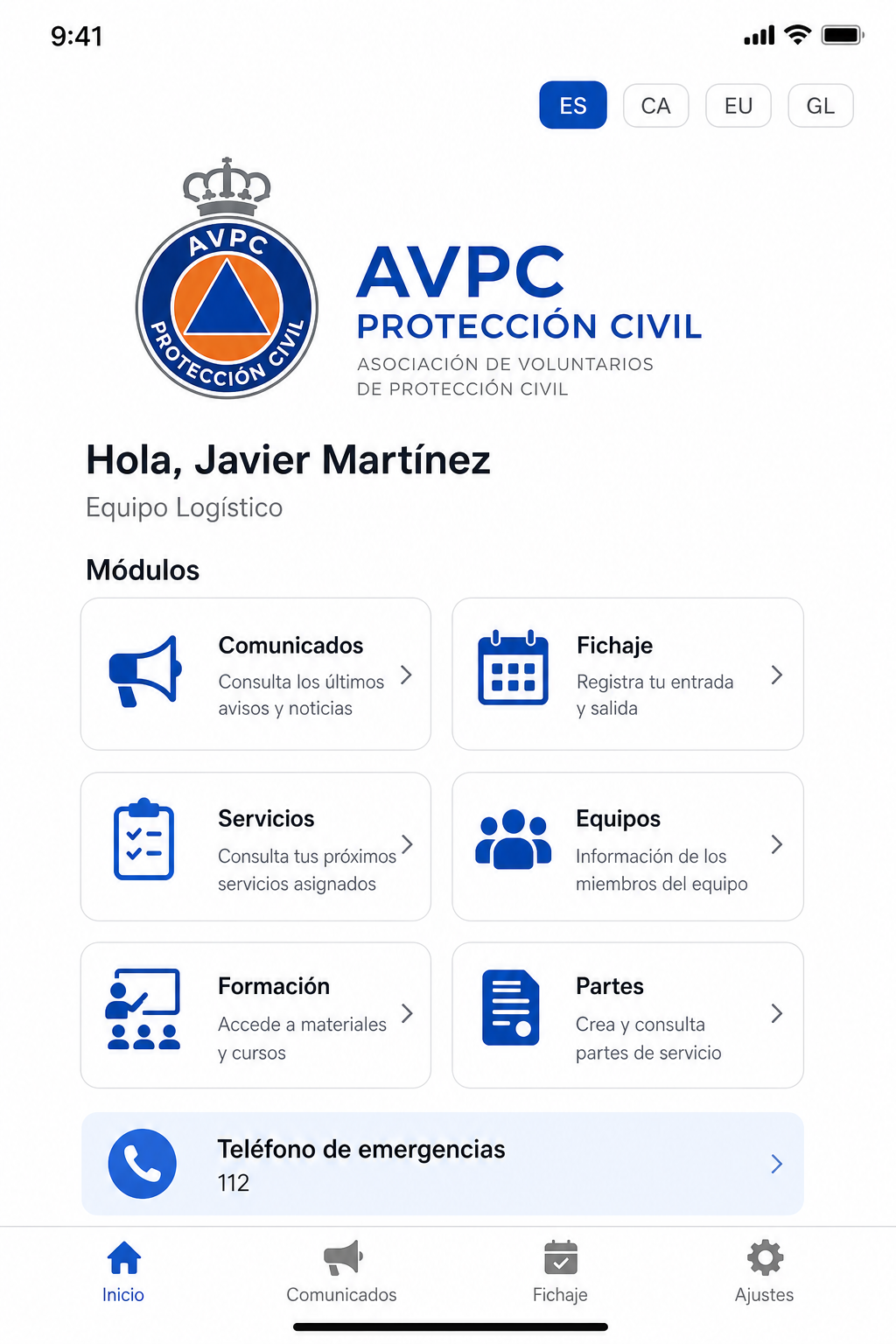 App nativa de AVPC en el móvil.